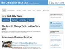 Tablet Screenshot of nytours.us